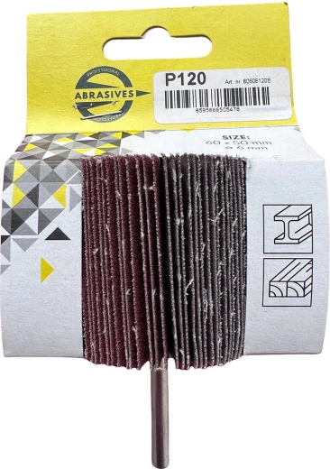 Lamellás szárral ellátott csiszolótárcsa 40 × 20 × 6 mm, szemcseméret 40