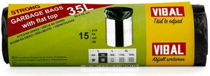Szemeteszsákok 35 l, 15 db