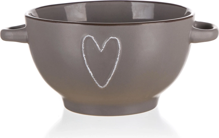 HEART kerámia tál 14 cm bézs