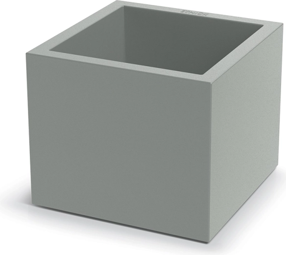 Cubla Square 38 cm betonhatású szürke virágcserép