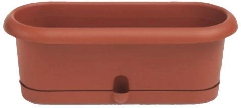 Pierina fűszernövény ültetőláda tálcával, 30 × 10,5 cm, terrakotta