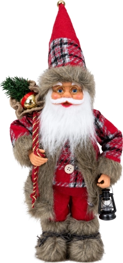Skandináv karácsonyi Mikulás-figura, 60 cm