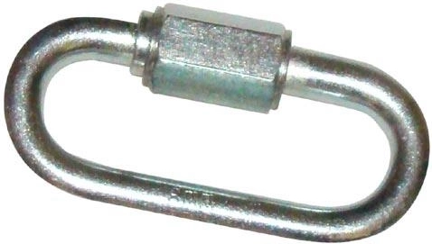 M5 összekötő láncszem, 48 × 23 mm, acél, 10 db-os készlet