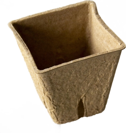 Eldobható tőzegcserép 6 × 6 × 5,6 cm (20 db)