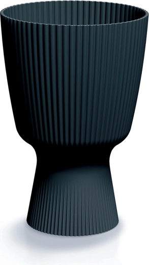 Milly Round antracitszürke virágcserép, 18,8 cm