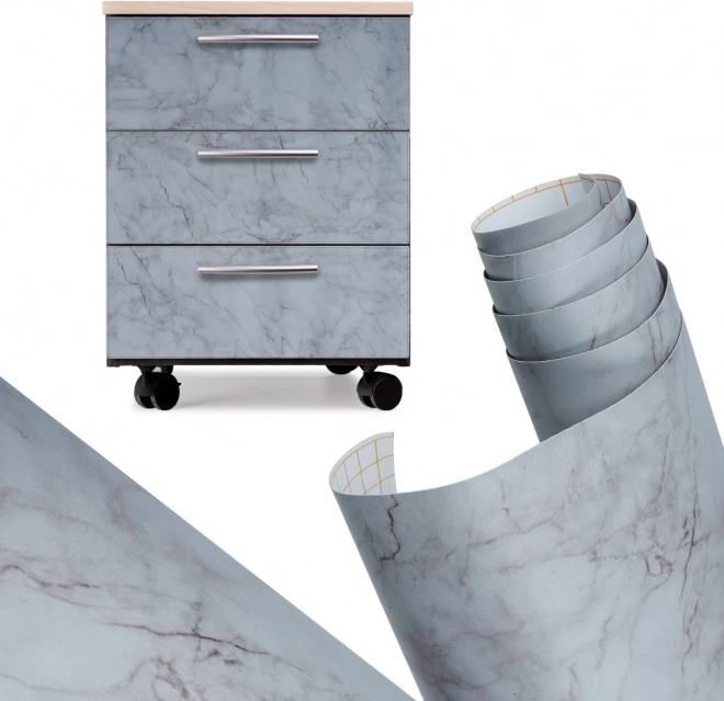 Öntapadó dekorfólia szürke márvány 1,22 × 50 m