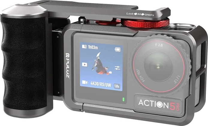 Fém védőtok markolattal DJI OSMO ACTION 5 PRO / ACTION 4 / ACTION 3-hoz