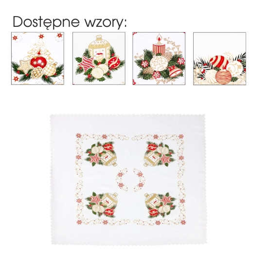 Karácsonyi dekoratív abrosz 80 × 80 cm