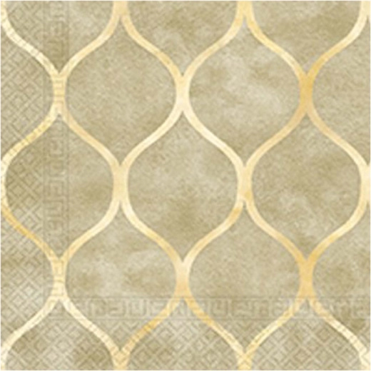 Orientális mintás szalvéták, 3 rétegű, 33 × 33 cm