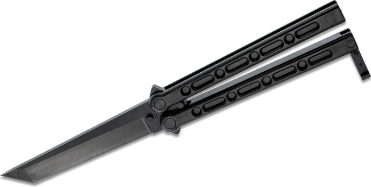 Cold Steel FGX Balisong Tanto pillangókés Griv-Ex anyagból, fekete, 12,7 cm