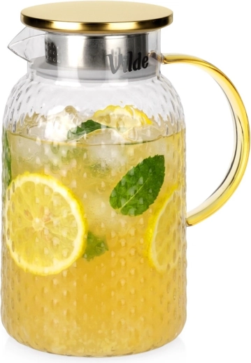 Üveg kancsó fedővel 1,5 l Vilde