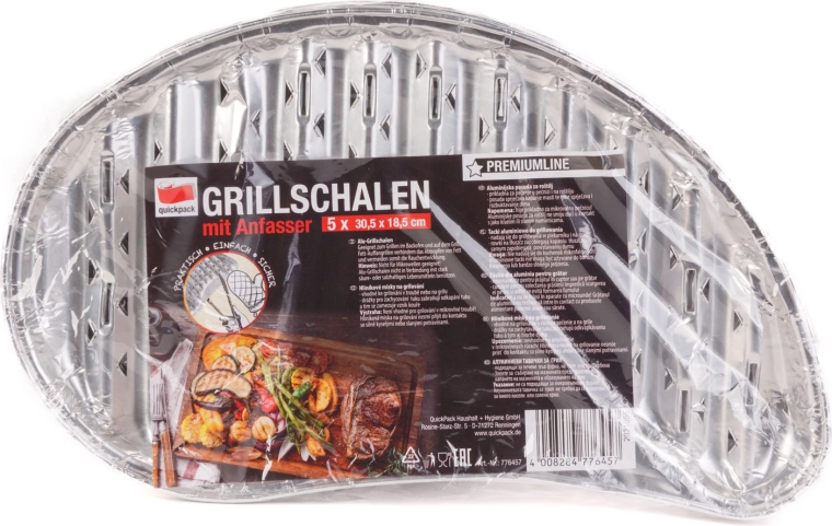 Alumínium grilltálcák – 5 darab