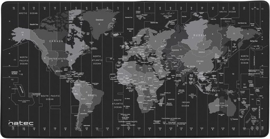 Natec Time Zone Map Maxi 800x400 egéralátét