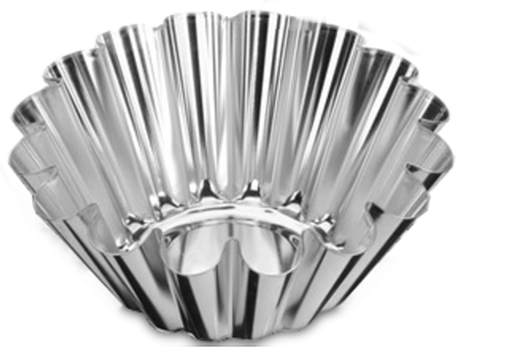 14 cm-es kuglófformа elektrogalvanizált bádogból