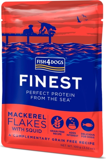 FISH4DOGS makrélás és tintahalas kutyapástétom 100 g