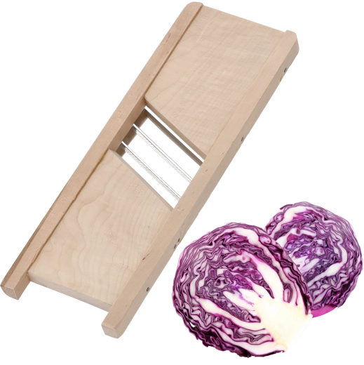 Fa káposztagyalu 44 × 15 cm, 3 pengével