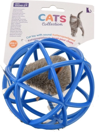 Macskajáték: labda egérrel 11 cm