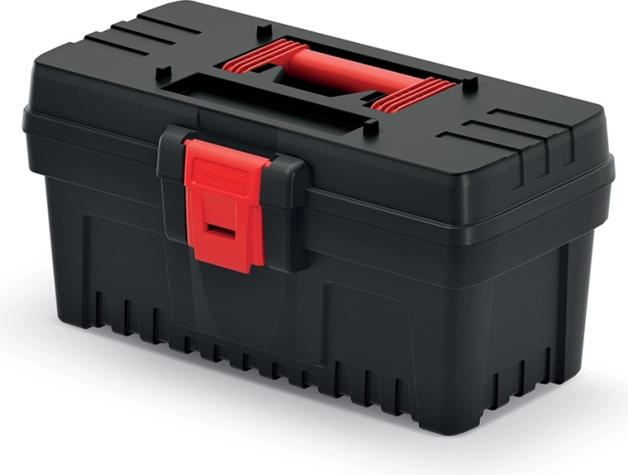 Prosperplast Dark 40 szerszámos láda, 36 × 19,3 × 18,6 cm, fekete