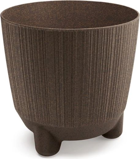Ryfo Eco Wood virágtartó 19,5 cm – kávé