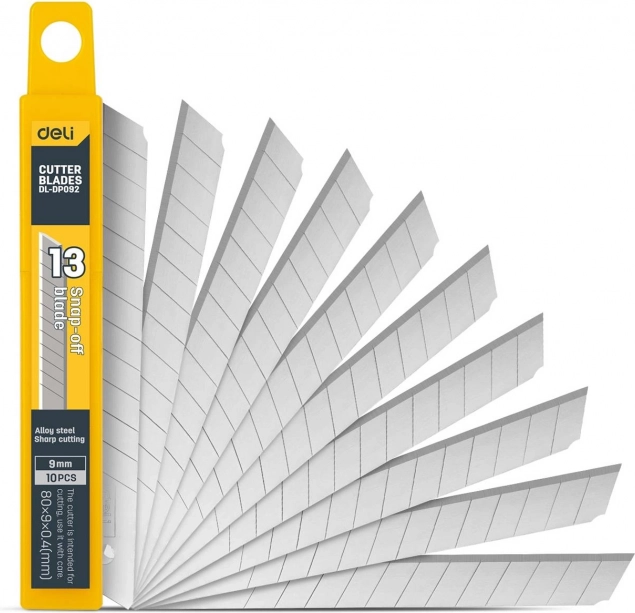 Univerzális kés Deli Tools cserélhető pengével 9 mm