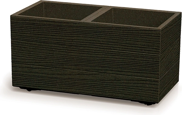 Madera Case Eco Wood virágláda 57,7 cm – kávébarna
