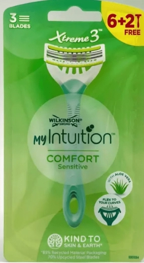 Egyszer használatos borotva WILKINSON Xtreme3 My Intuition Comfort Sensitive 6+2