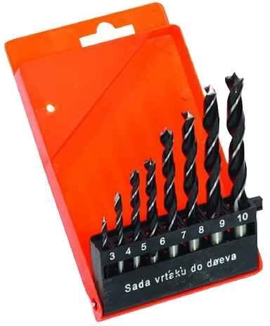 Fa fúrószár készlet 3–10 mm, 8 darabos