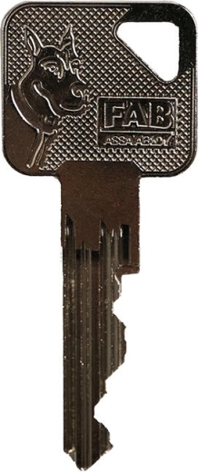 FAB 3 Home R107 kulcs – hengerzár betétekhez készült nyerskulcs
