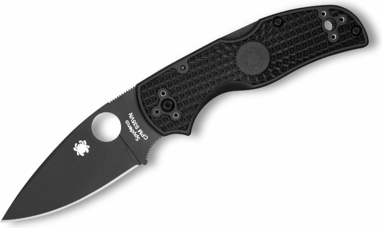Spyderco Native 5 Black zsebkés, fekete FRN, 8 cm