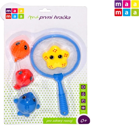 Horgászat halacskákkal vízben