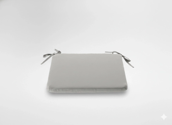 Székpárna 40 × 40 × 3 cm, világosszürke