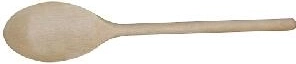 Fa ovális fakanál 35 cm