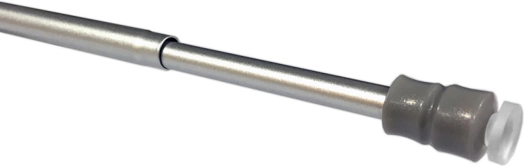 Teleszkópos vitrázsrúd, 25–40 cm, ezüstszínű