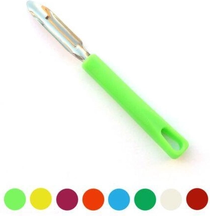 Rozsdamentes acél konyhai hámozó 17 cm műanyag nyéllel