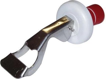 Rozsdamentes acélból és műanyagból készült palackzár beépített nyitóval