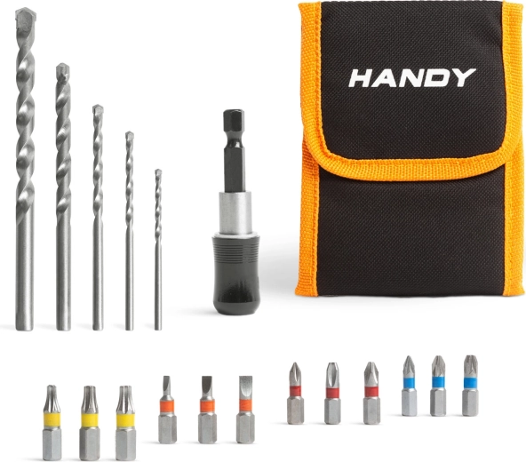 Handy fúrószár- és bitkészlet, 18 db