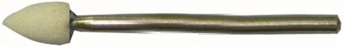 Ovális csiszolókő 6 × 10 mm, 3 mm szár, szemcseméret 80