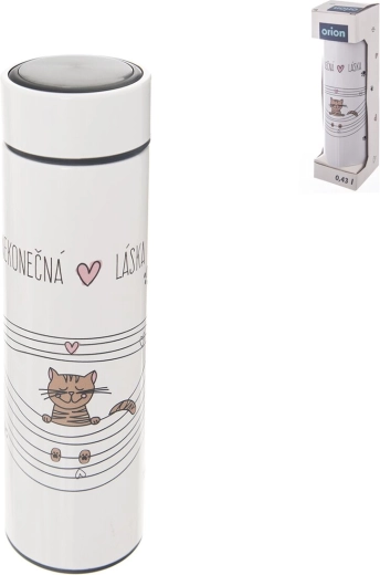 Nekonečná láska macskás rozsdamentes termosz 0,4 l