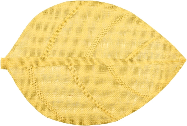 Levelet formázó sárga tányéralátét 33 × 48 cm