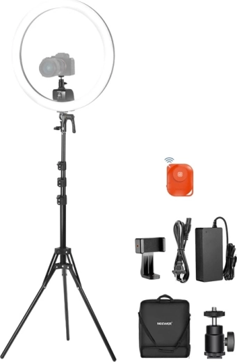 Neewer SRP18C RGB LED körfény 48 cm állvánnyal és telefontartóval