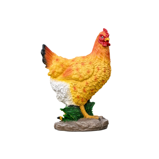 Dekoratív tyúkfigura 22 × 13 × 28 cm