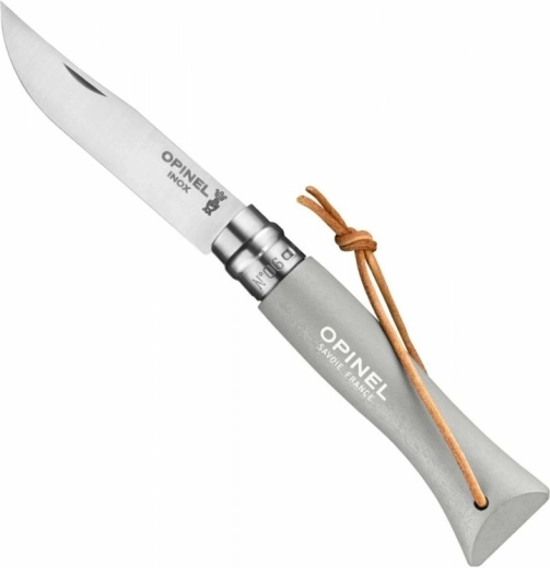 Opinel N°06 Trekking Cloud zsebkés 7 cm, szürke, bükkfa