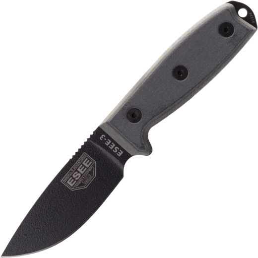 ESEE model 3 sokoldalú outdoor kés Kydex tokban, coyote színben
