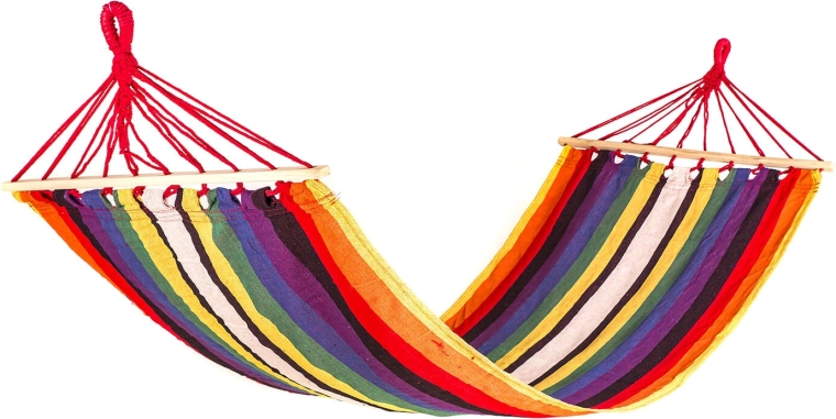 Függő hintázó napozóágy 200 × 80 cm, piros