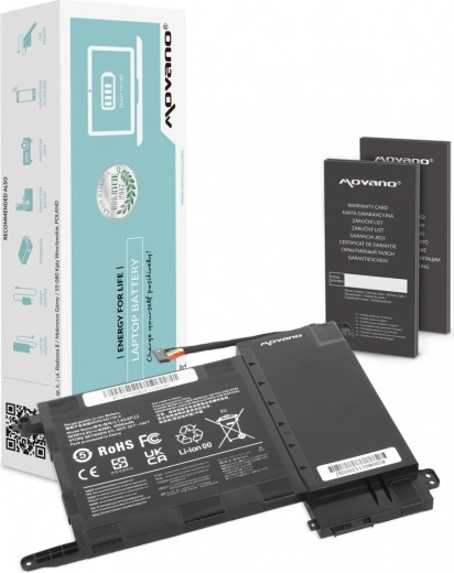 Movano akkumulátor Lenovo IdeaPad Y700-15ISK (Y700) laptophoz, 4050 mAh / 60 Wh