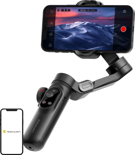 Aochuan Smart X Pro Standard – 3 tengelyes telefongimbal (fekete)