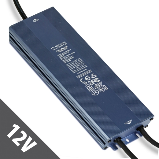 Stabilizált kapcsolóüzemű tápegység 12 V DC, 400 W, IP67