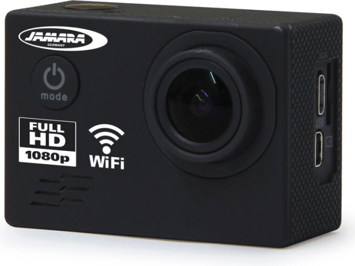 JAMARA Camara Full HD Pro WiFi V2 akciókamera, fekete