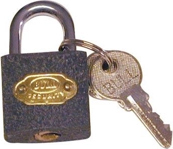 20 mm-es lakat 3 kulccsal, acél