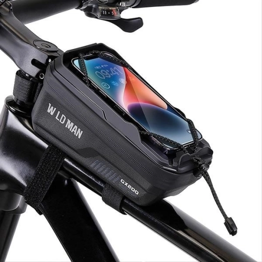 Wildman táska felső vázcsőre, telefon tok/tartóval GX200 – fekete